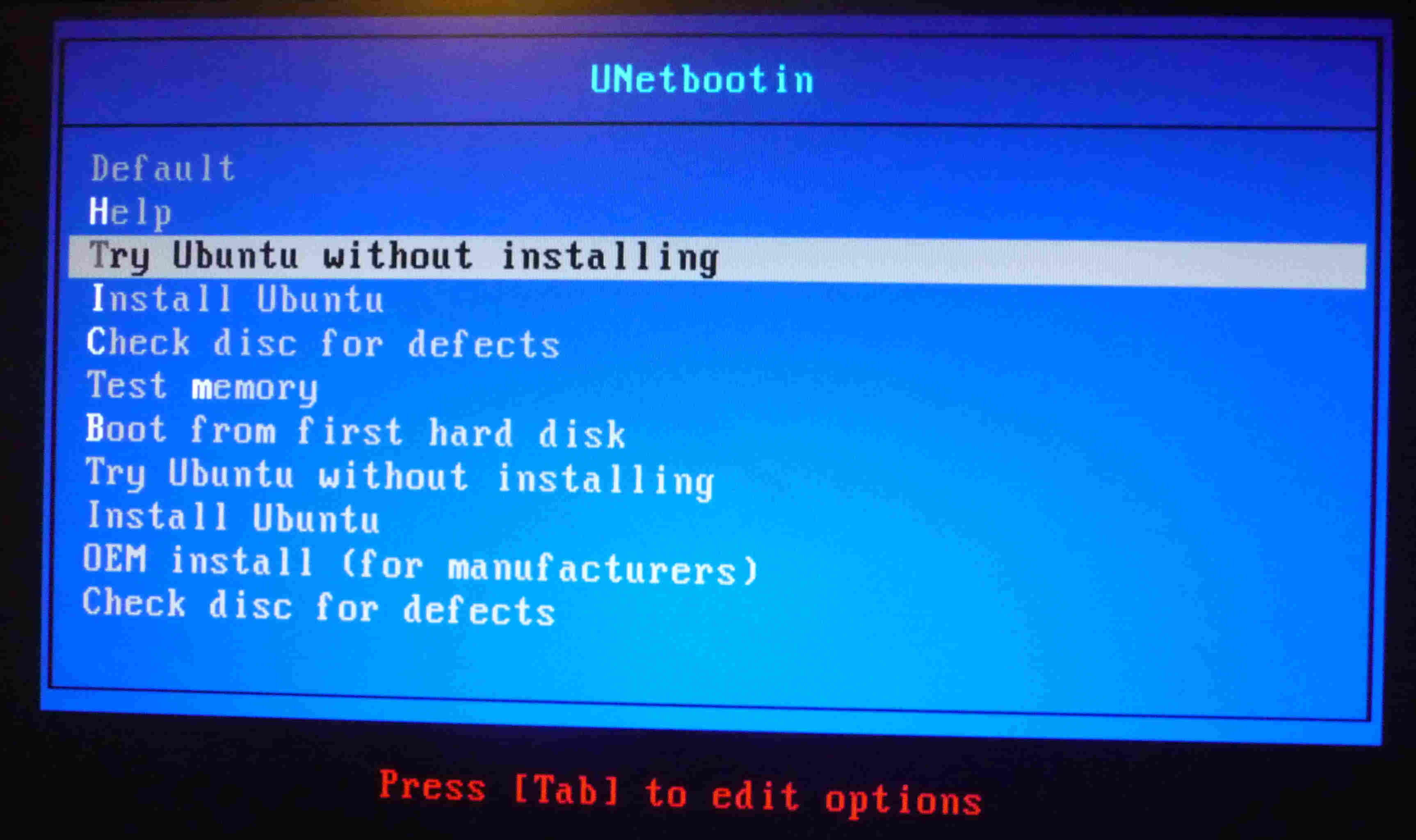 Bios Boot Selection